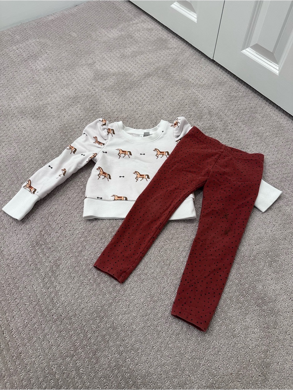 Janie and Jack + Tea Collection Horse Outfit Set Size 4